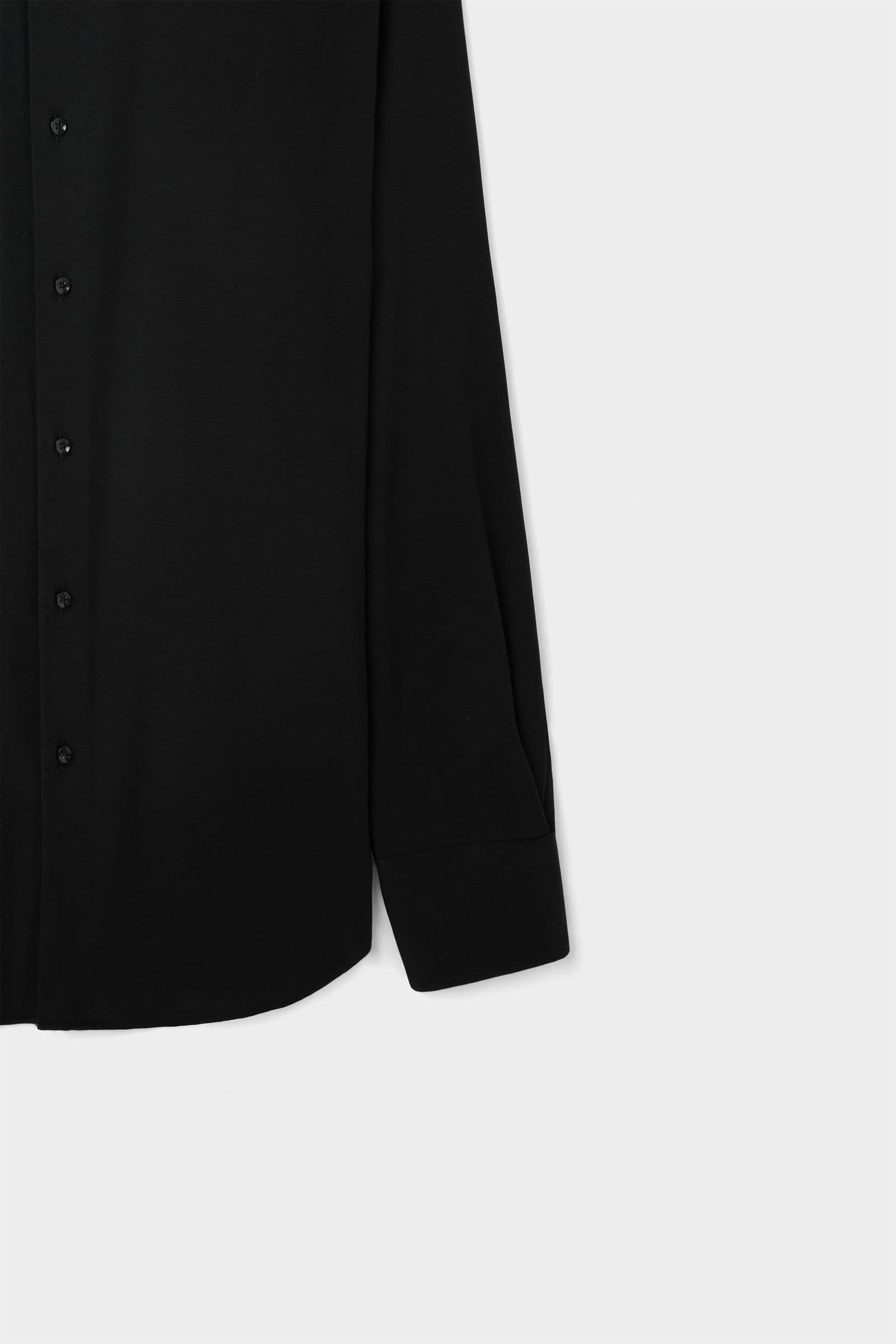 Ds Damat Slim Fit Siyah Armürlü Gömlek görsel 6
