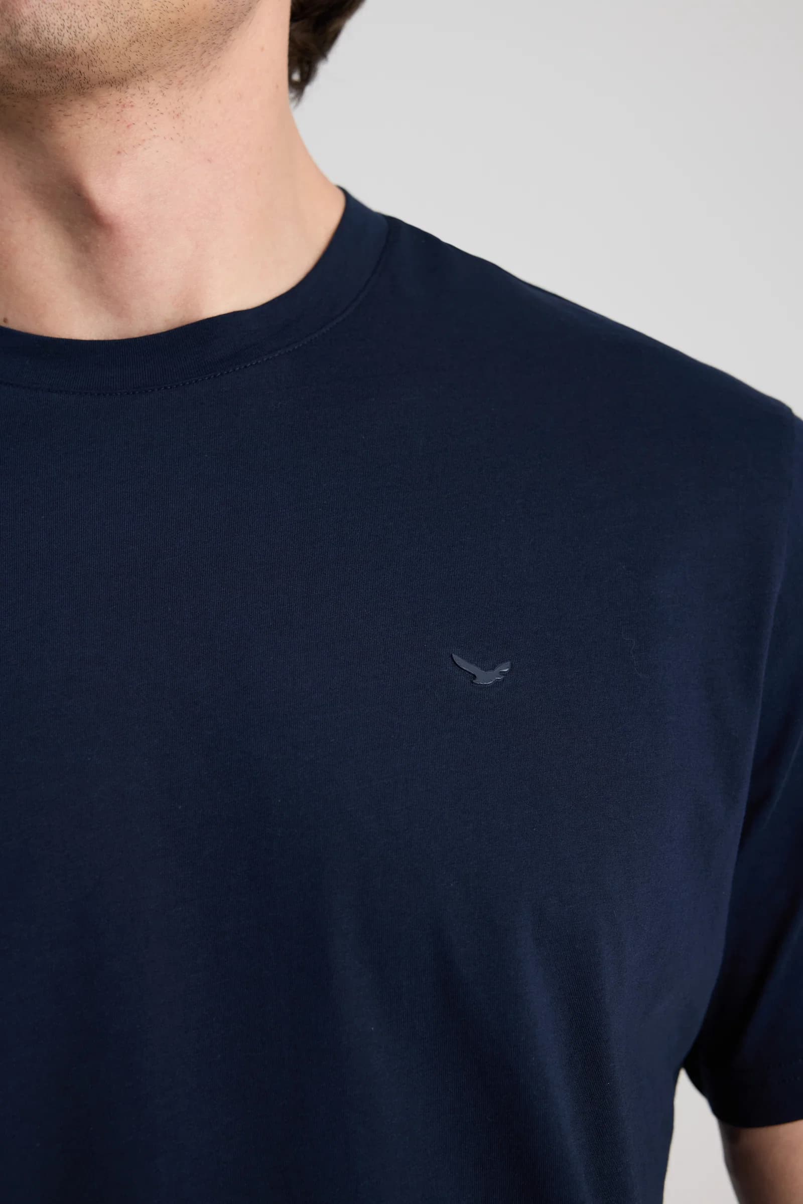 Ds Damat Regular Fit Lacivert Düz T-shirt görsel 2