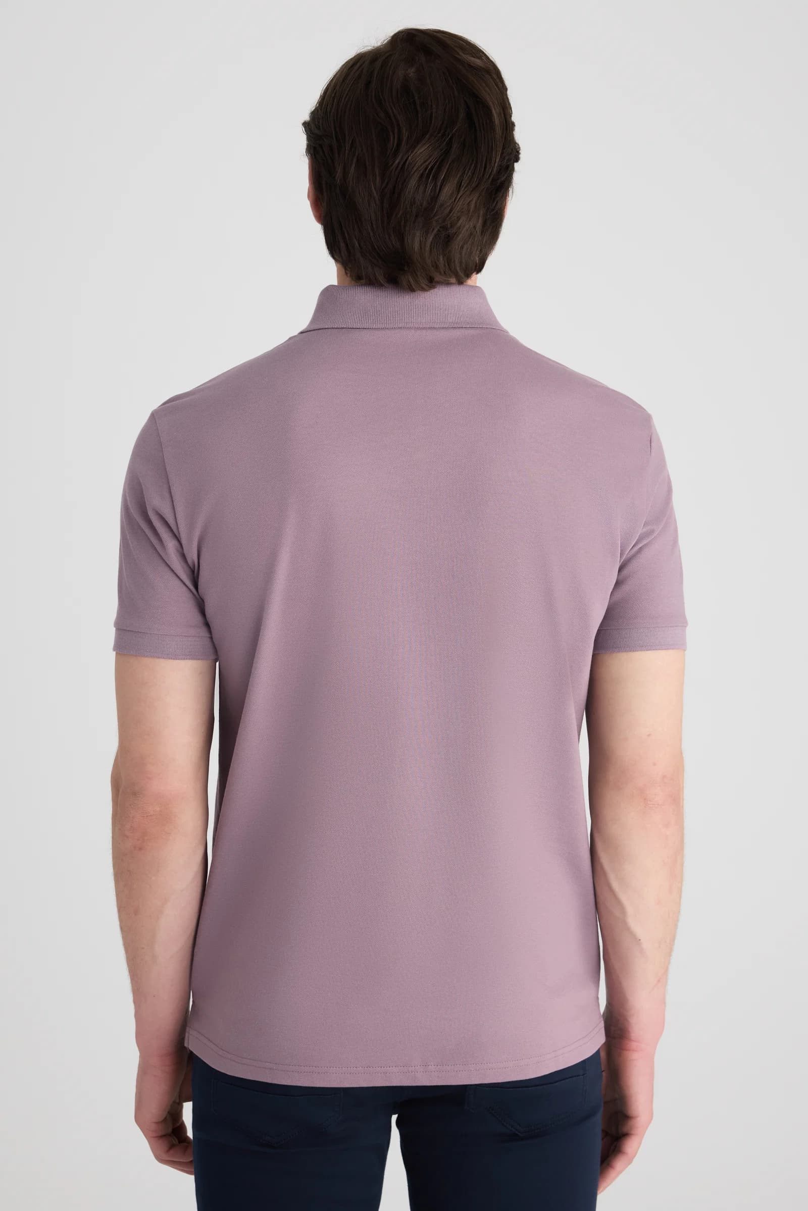Ds Damat Regular Fit Lila Düz T-shirt görsel 3