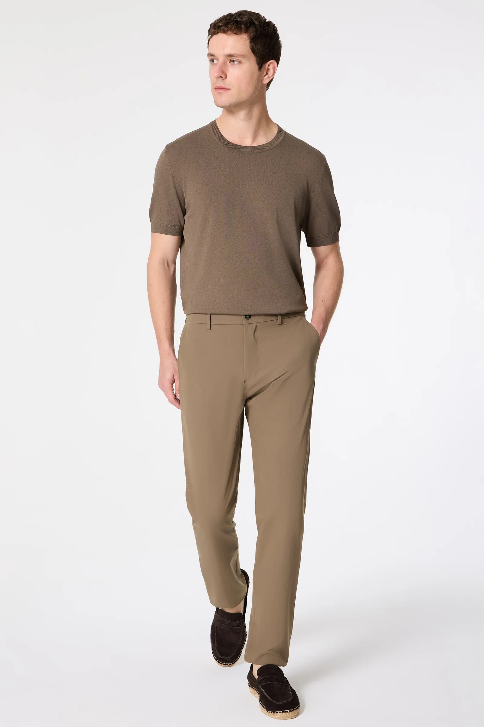 Tween Relaxed Fit (pilesiz) Vizon Kumaş Pantolon görsel 4