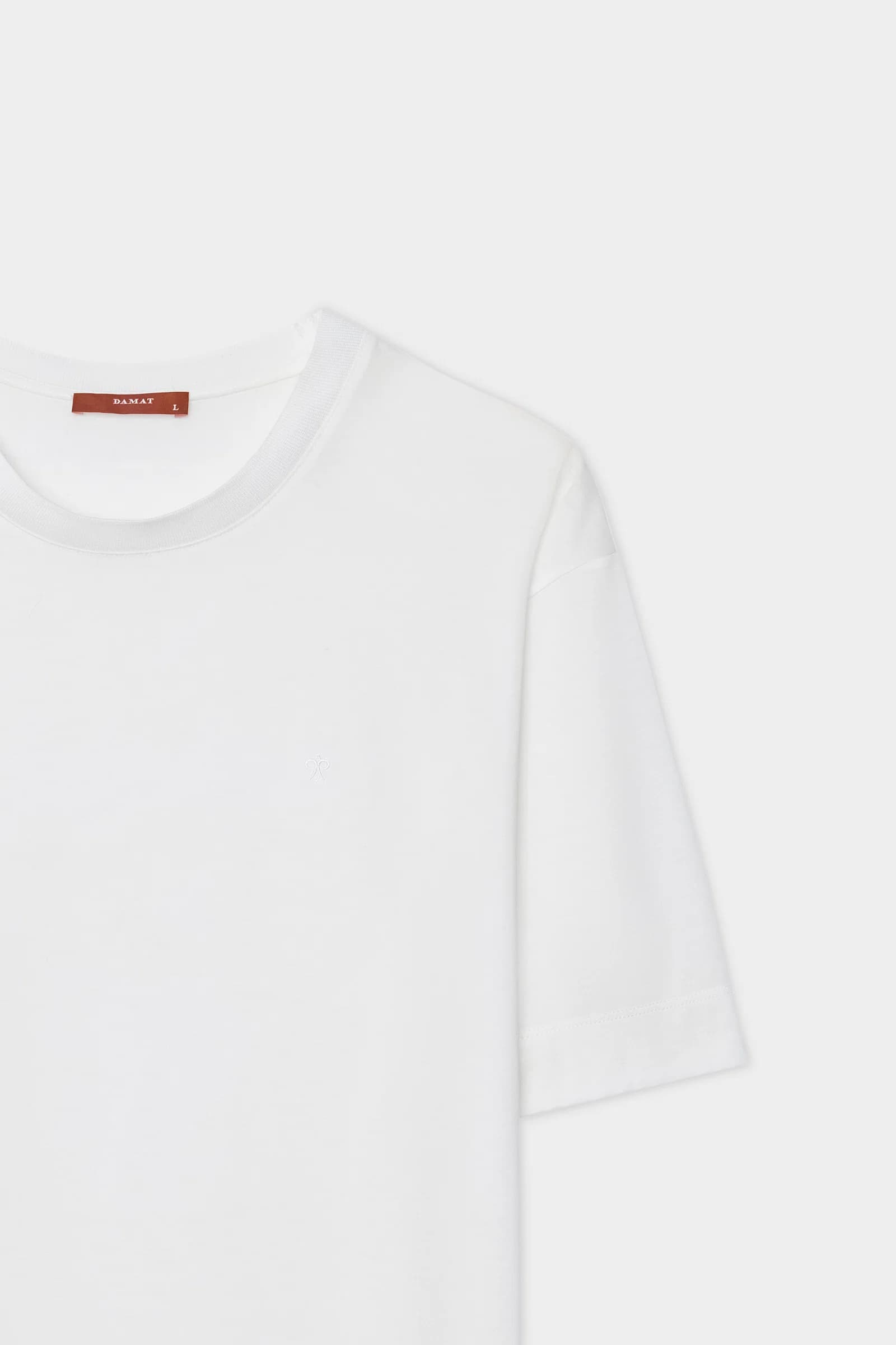 Damat Regular Fit Ekru T-shirt görsel 6