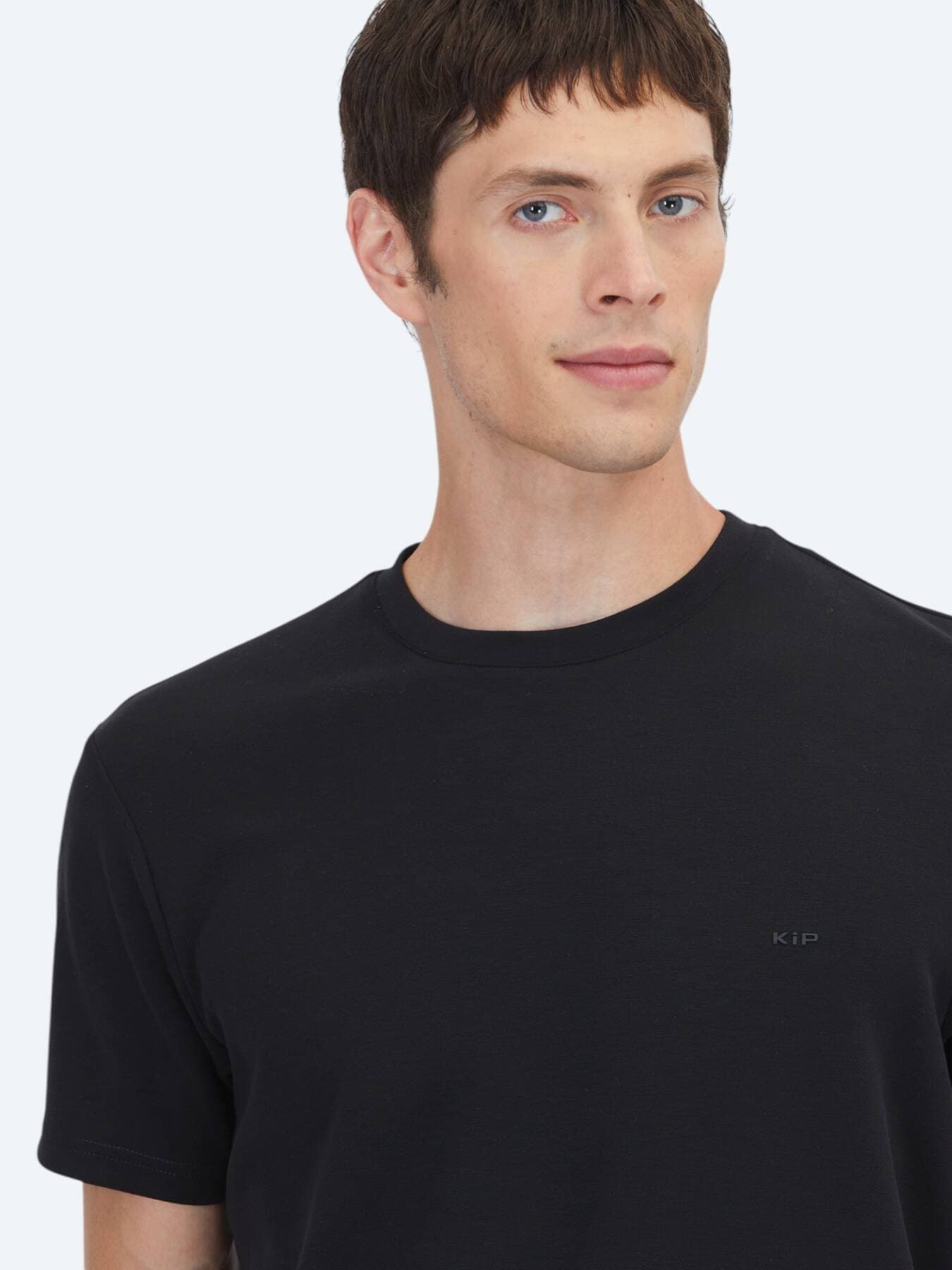 Siyah Düz T-shirt görsel 3